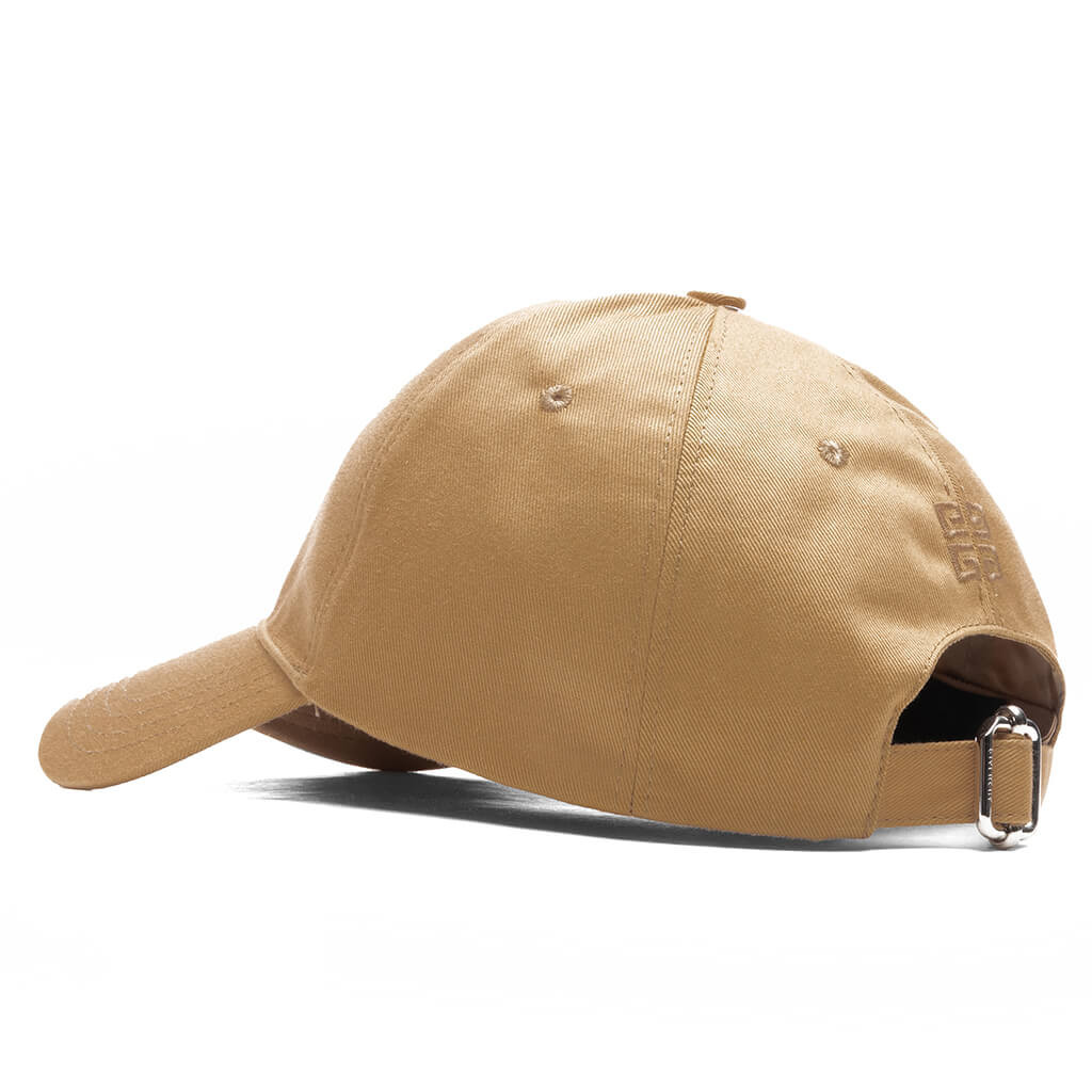 GIVENCHY CURVED CAP EMBROIDERED LOGO - BEIGE CAMEL