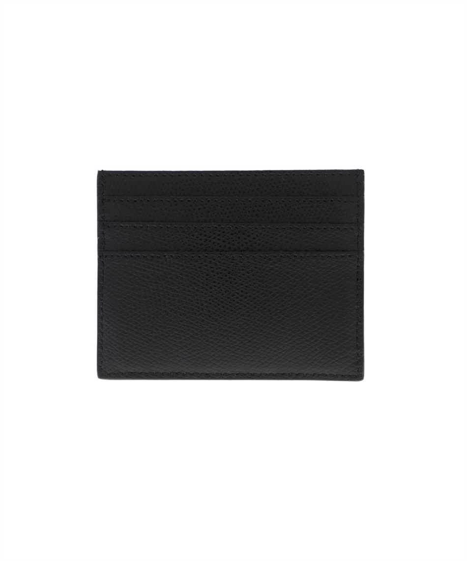 LEATHER FLAT Card holder - Black