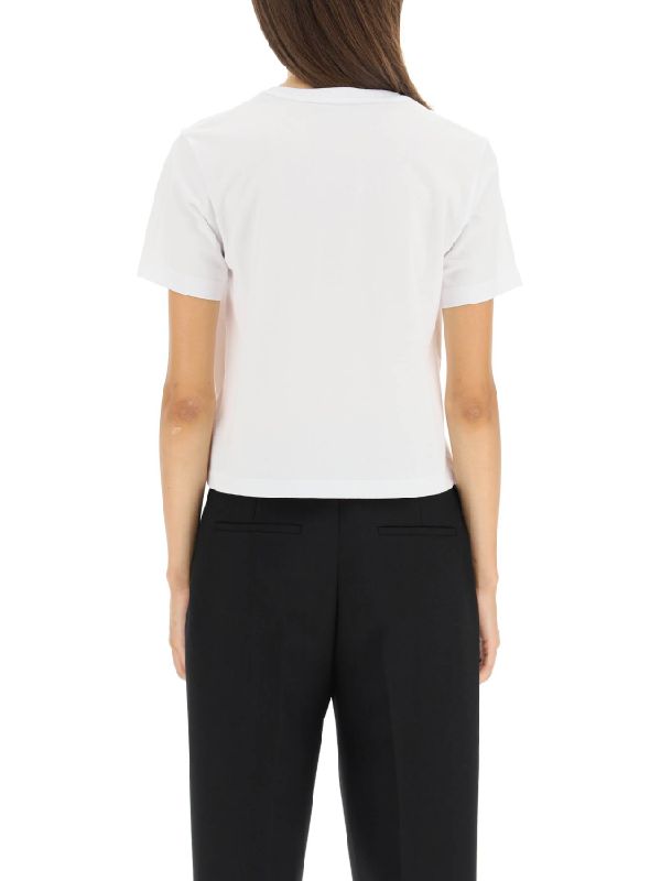 Logo-embroidered cotton T-shirt