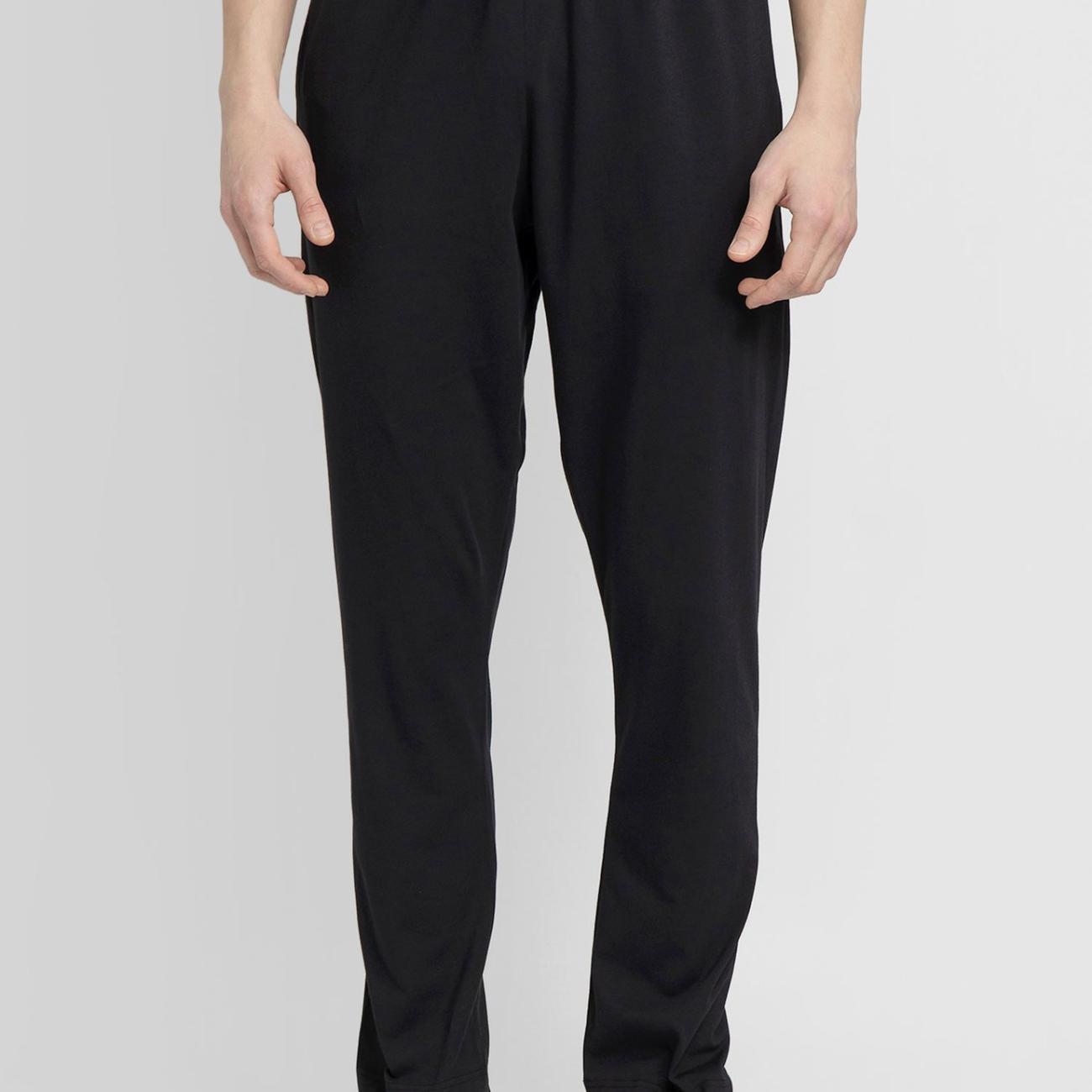 logo-waist cotton trousers