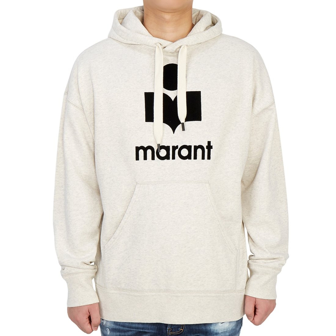 Men's hooded long-sleeved brushed sweatshirt