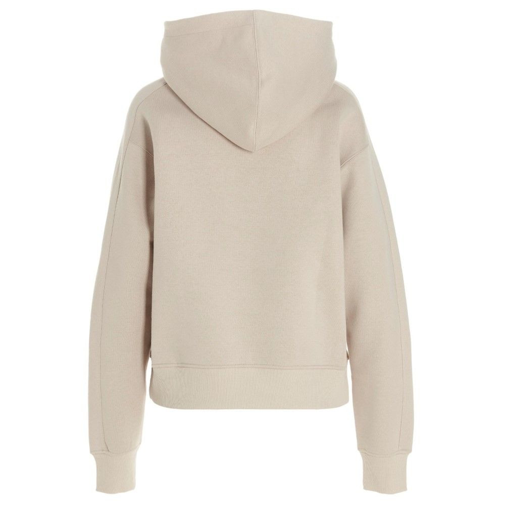 DANDY logo brushed hoodie sand