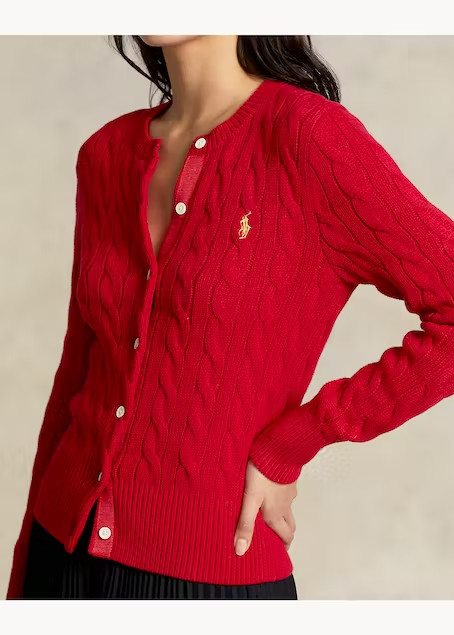 Cable-Knit Cotton Cardigan