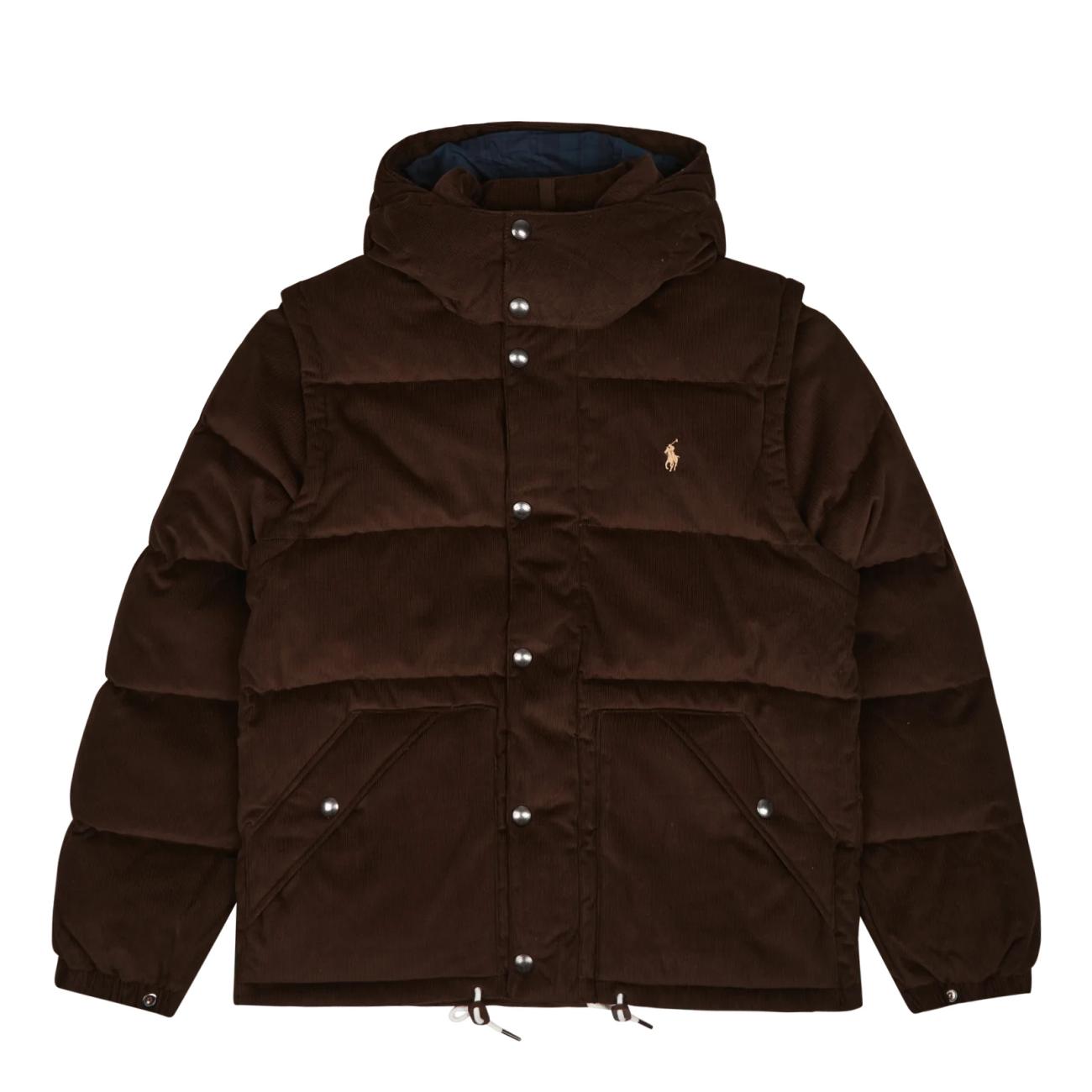Convertible Corduroy Down Jacket