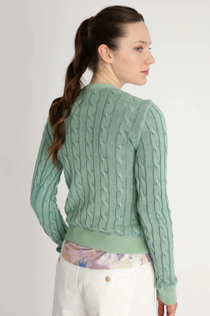Round Neck Hair Knitting Sweater