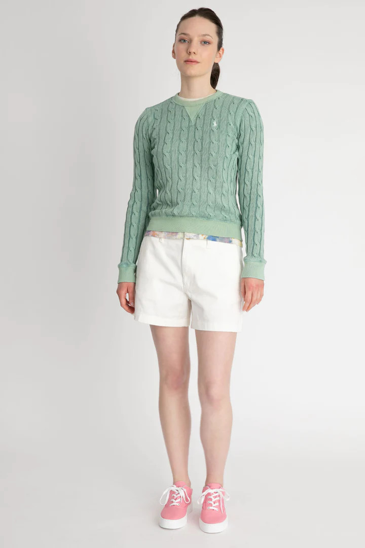 Round Neck Hair Knitting Sweater