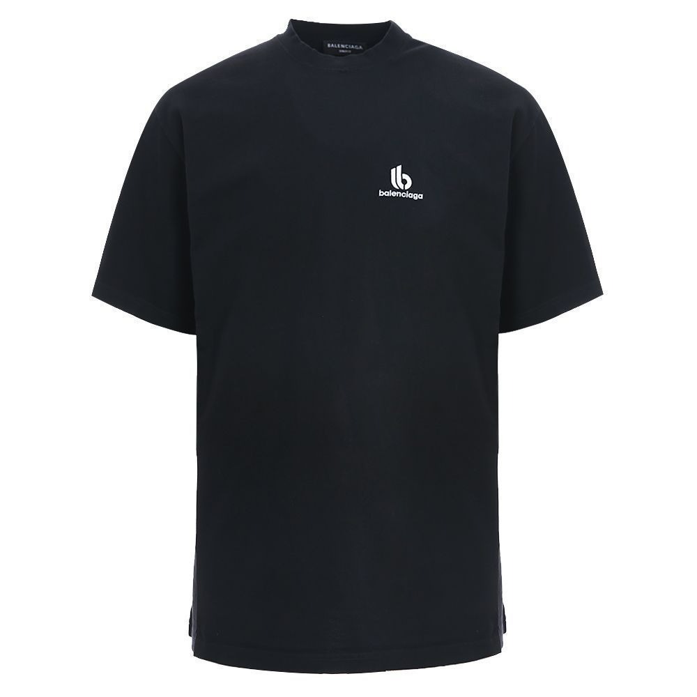 Balenciaga Small Logo Black Short Sleeve Tee