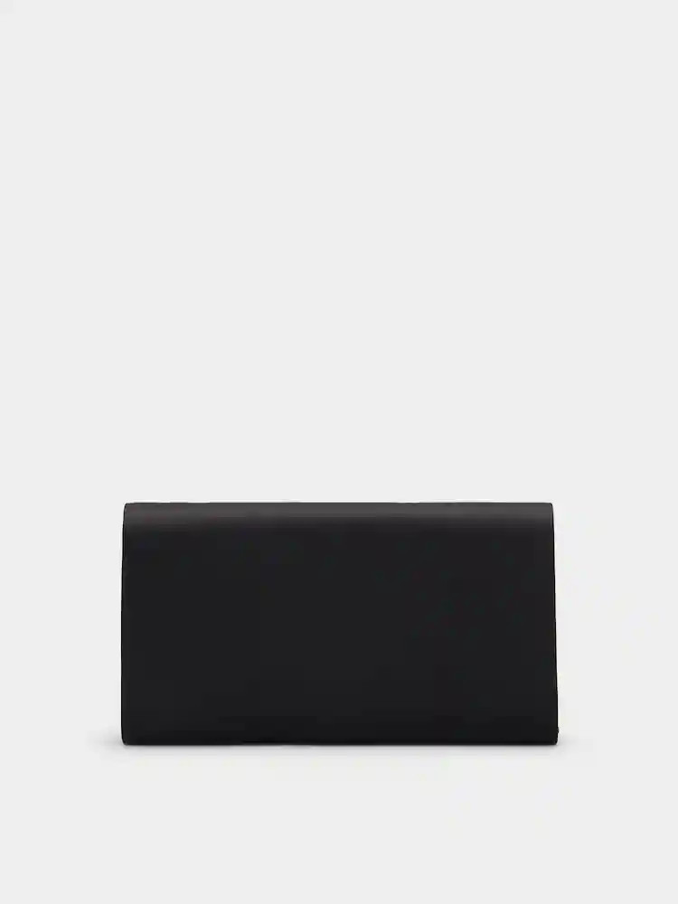 Sexy Shock Buckle Satin Clutch Bag 