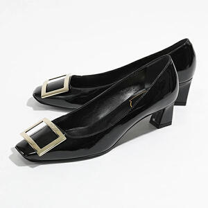 Trumpet Metal Buckle Pumps 