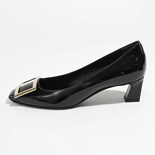 Trumpet Metal Buckle Pumps 