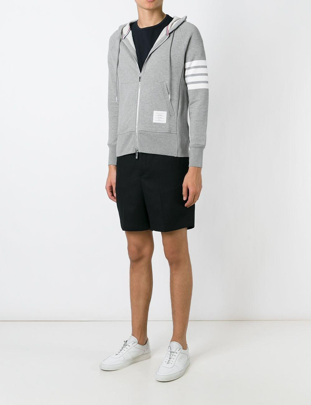 THOM BROWNE CLASSIC ZIP HOODY