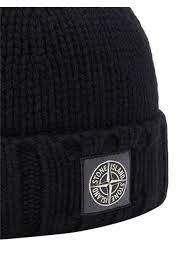 logo patch wool beanie (NAVY)