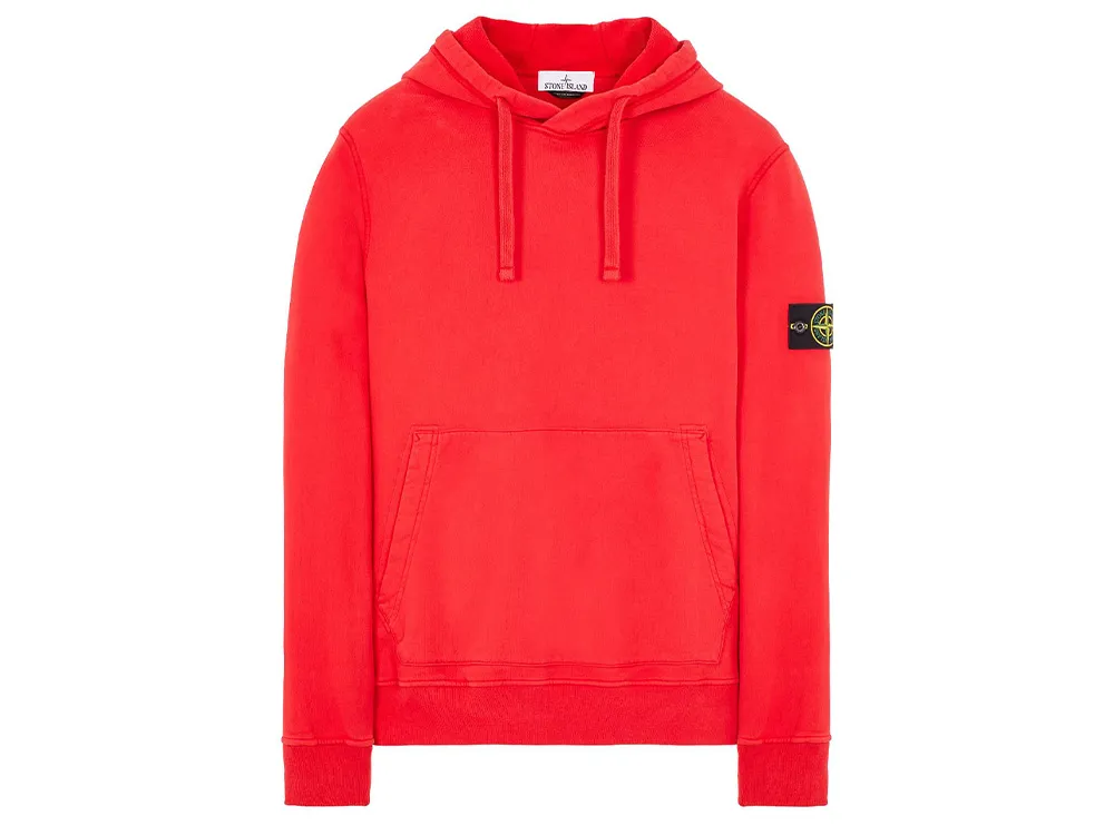 Stone Island Badge Sleeve Hooded Sweatshirt