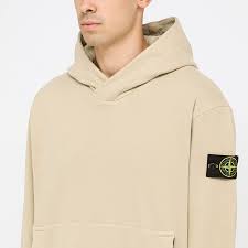 BEIGE COTTON HOODIE 