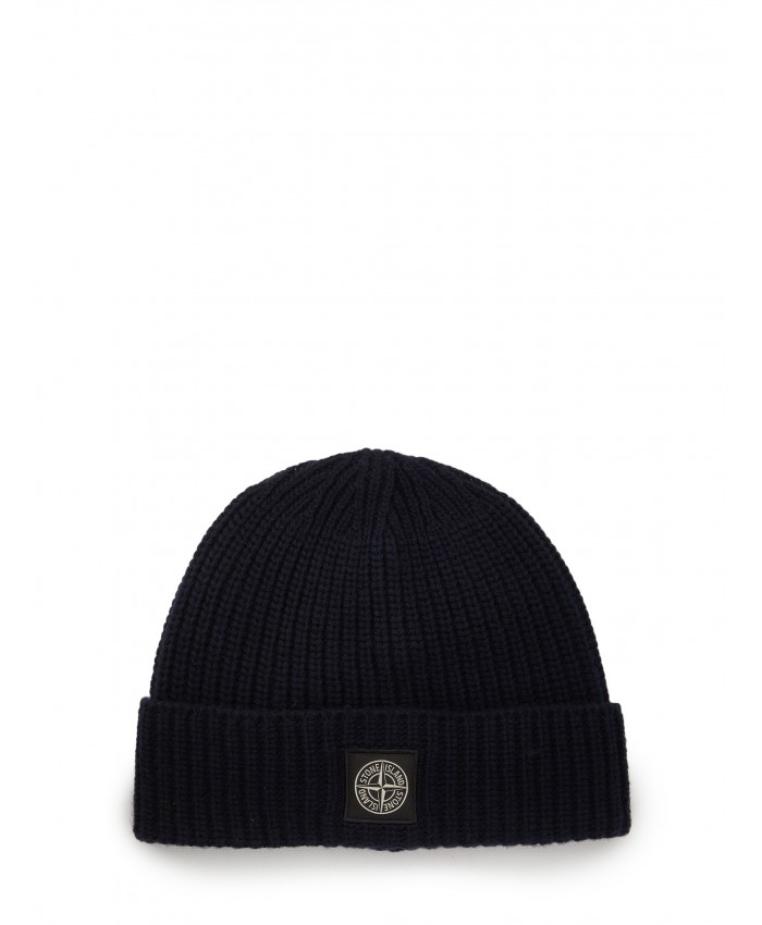 Blue wool beanie