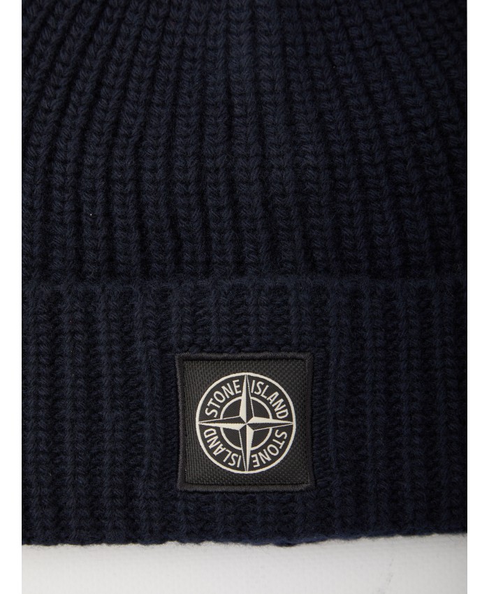 Blue wool beanie