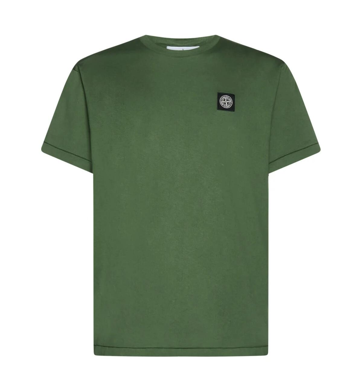 Stone Island Logo Patch Crewneck T-Shirt