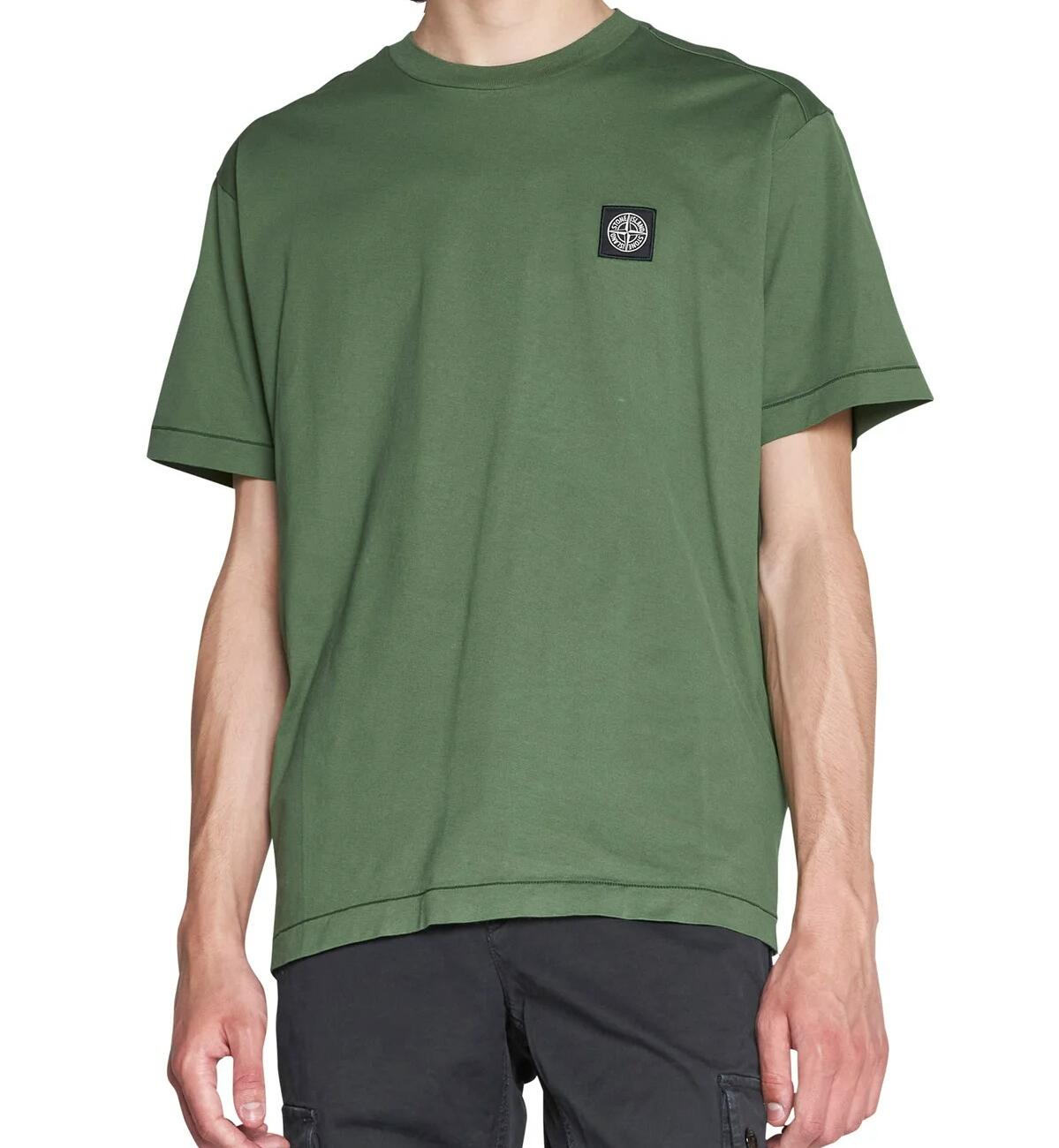 Stone Island Logo Patch Crewneck T-Shirt