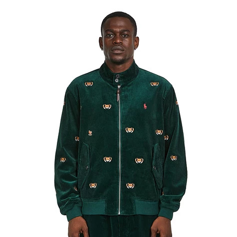 Pony Logo Embroidered Corduroy Jacket 
