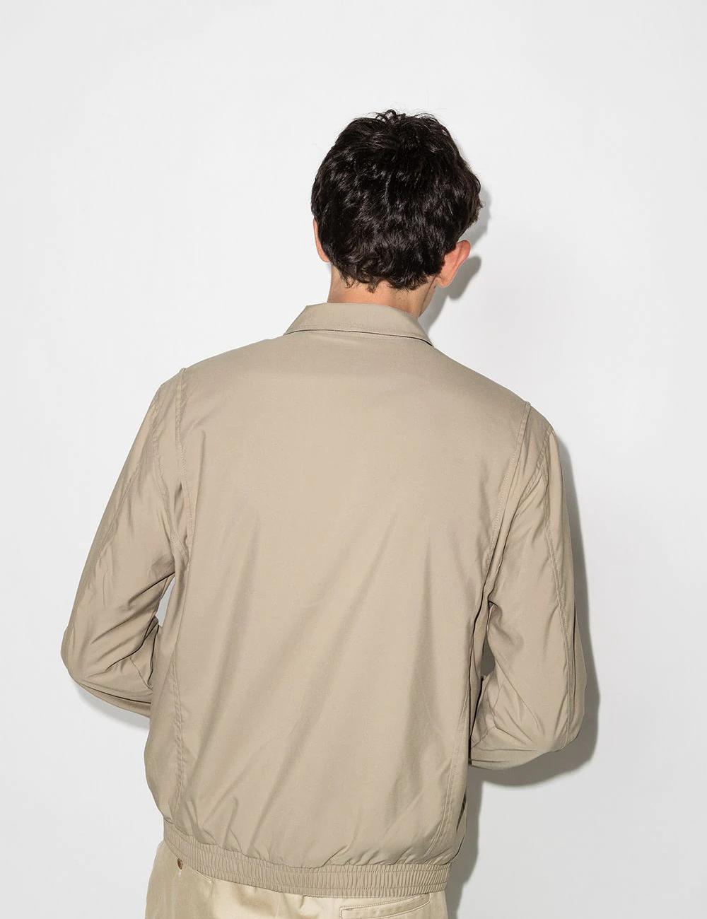 Logo Embroidered Microfiber Biswing Windbreaker 