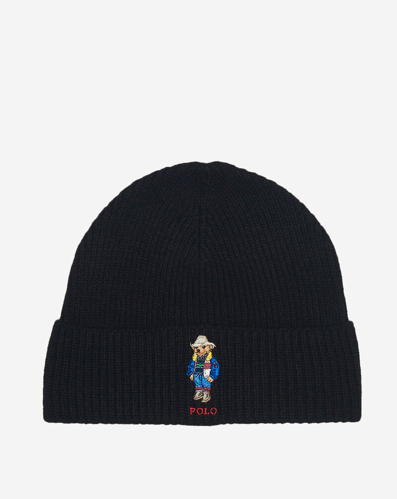 Holiday Bear Embroidered Wool Beanie