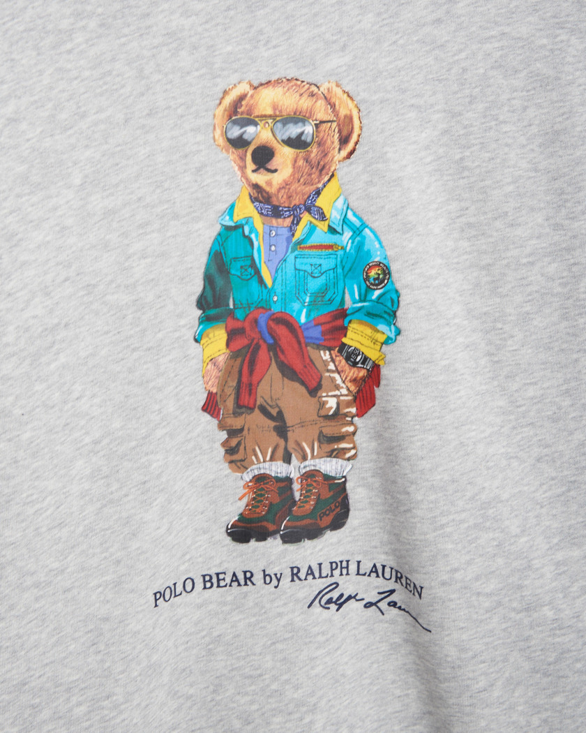 Bear Hooded Sweatshirt - Gray 