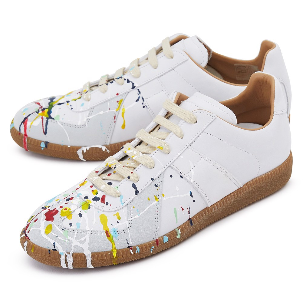 Maison Margiela Paint Sneakers 'White'