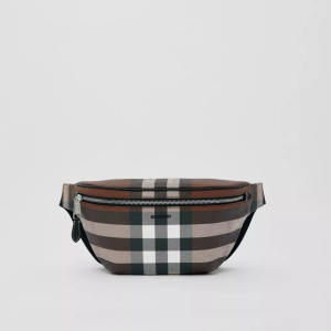 Exaggerated Check Cason Bum Bag