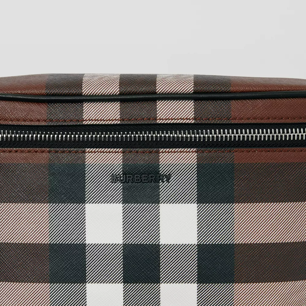 Exaggerated Check Cason Bum Bag