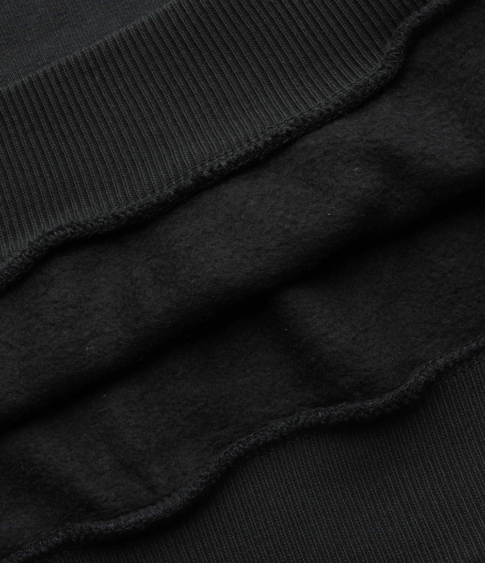 Pony logo embroidered hoodie - Black