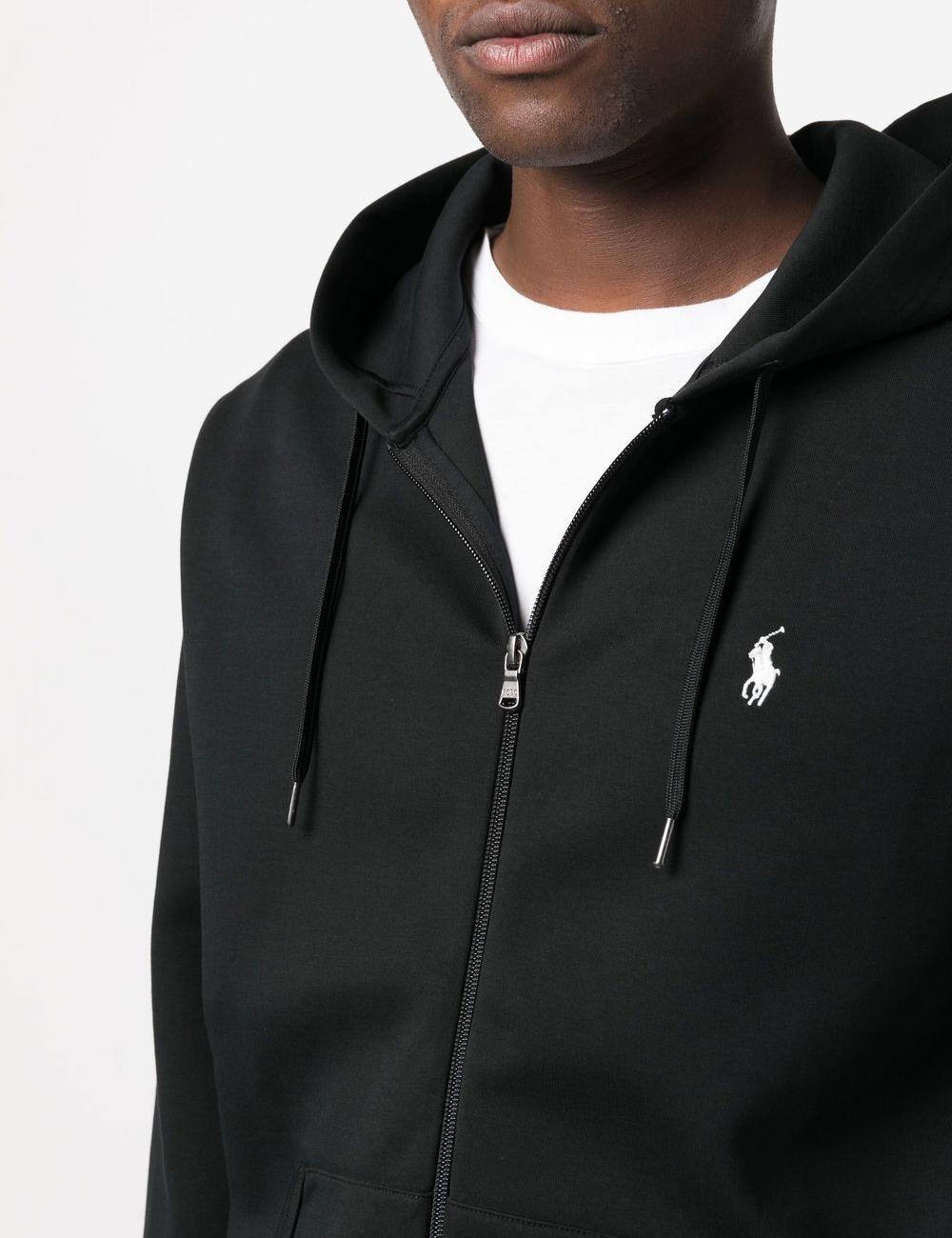 Embroidery-logo pullover hoodie
