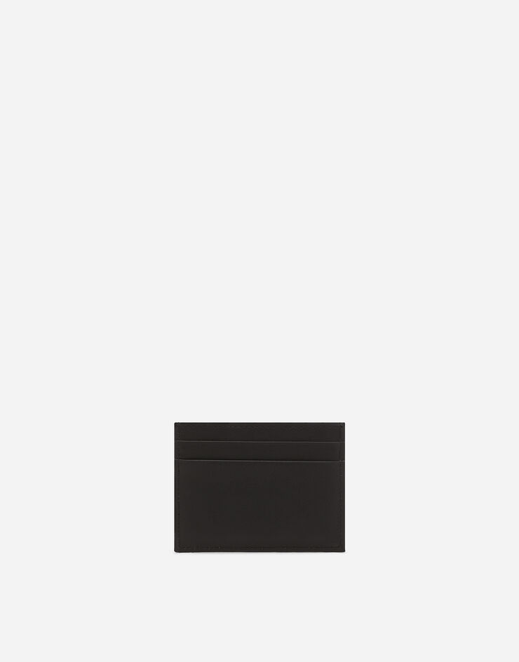 Calfskin nappa card holder with DG logo 