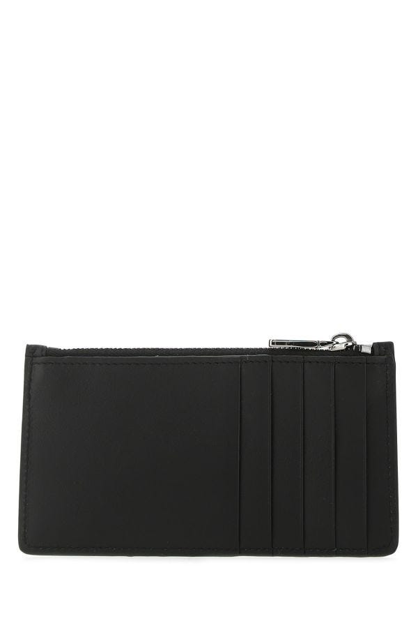 Calfskin Card Holder With Logo Print 