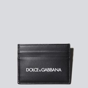 Calfskin Credit Card Holder With Printed Logo 