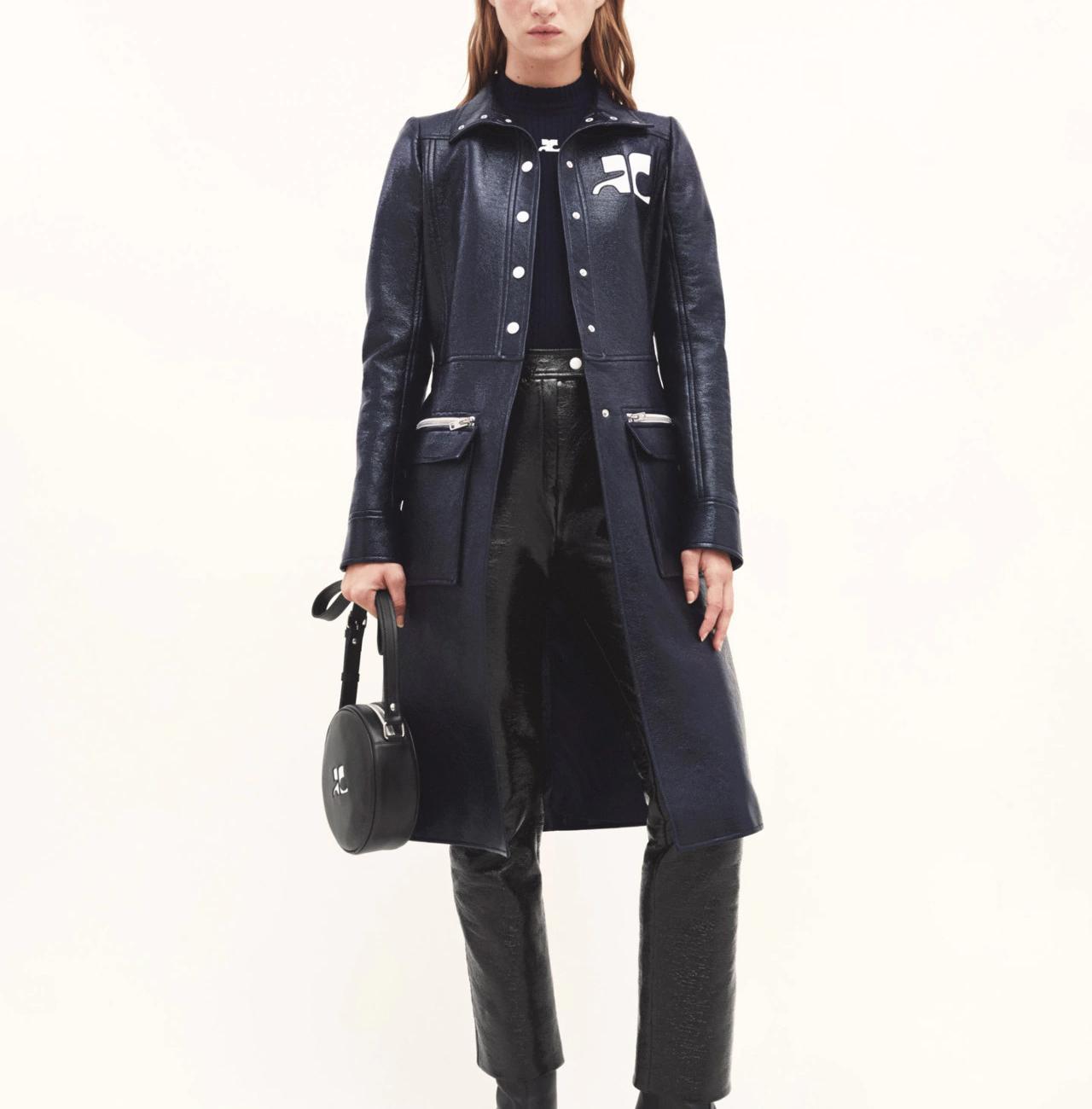 REEDITION KNIT TOP SHORT SLEEVES - Navy