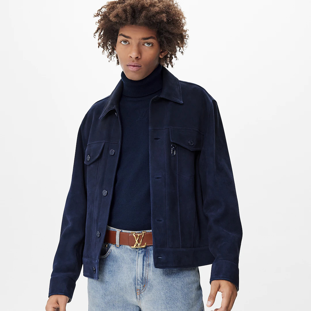 LV PYRAMIDE TWISTED 40MM REVERSIBLE BELT