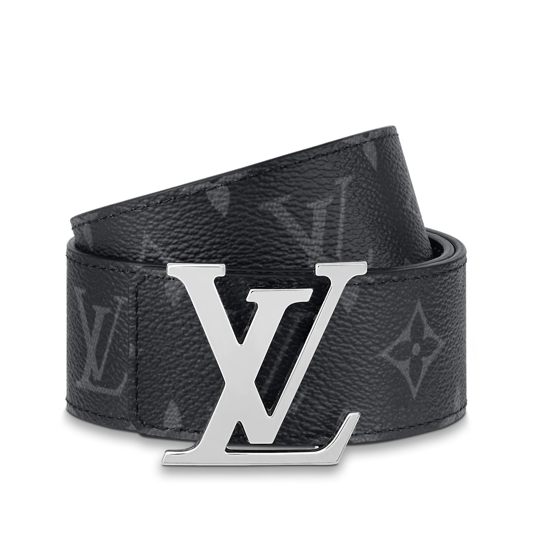 LV INITIALS 40MM REVERSIBLE BELT - Grey