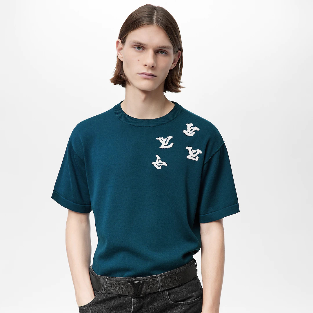 LV INITIALS COLOUR BLOCKS 40MM REVERSIBLE BELT