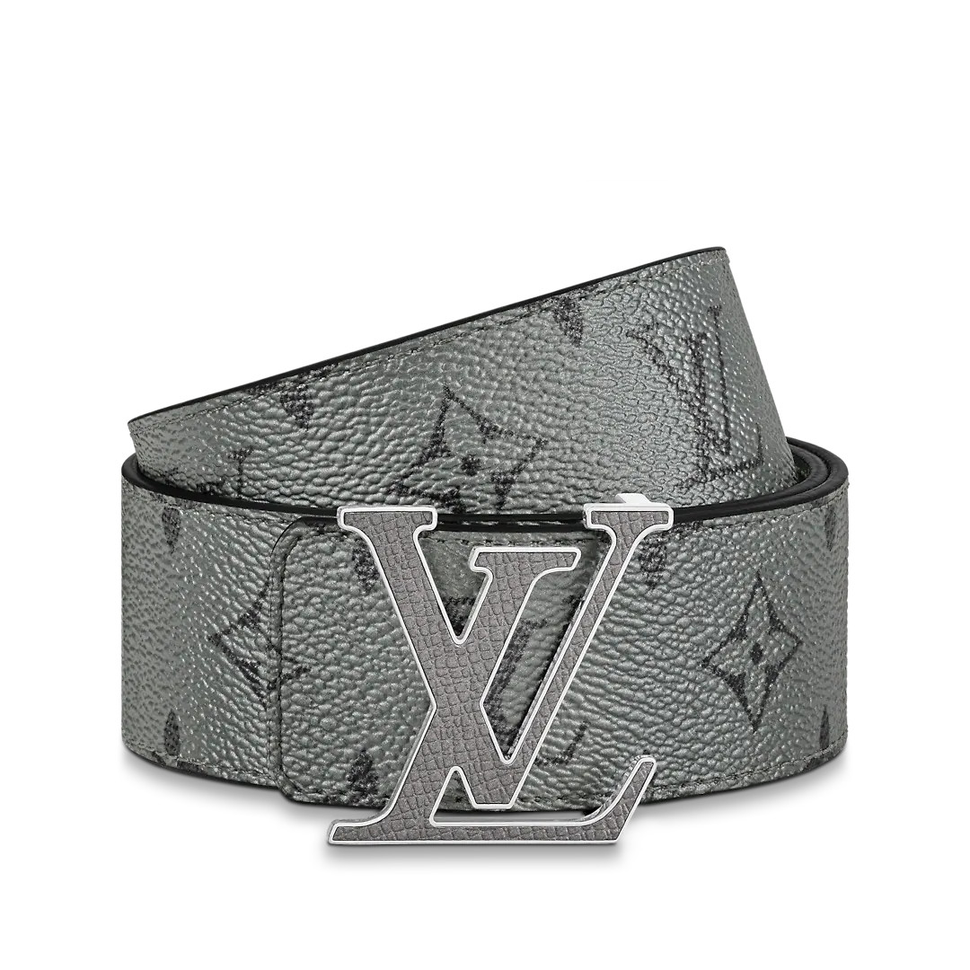 LV INITIALS 40MM REVERSIBLE BELT - Silver