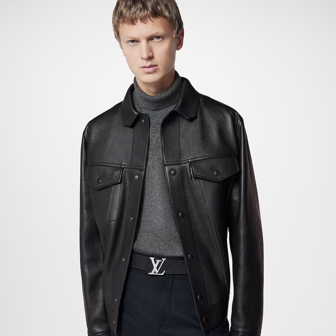 LV INITIALES 40MM REVERSIBLE BELT - Black Damier 