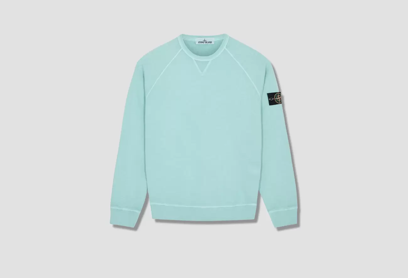 MALFILE' FLEECE GARMENT DYED 'OLD' EFFECT