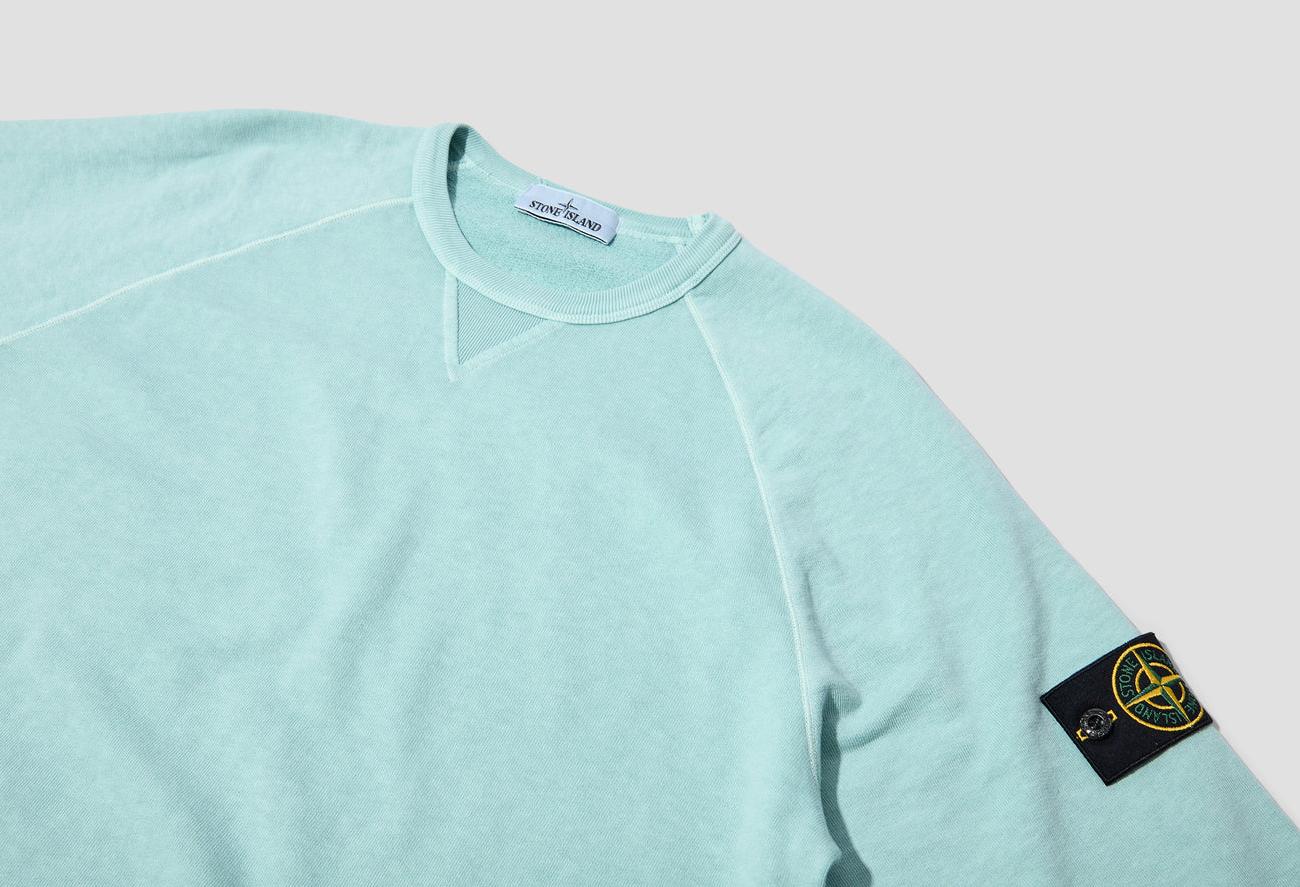 MALFILE' FLEECE GARMENT DYED 'OLD' EFFECT