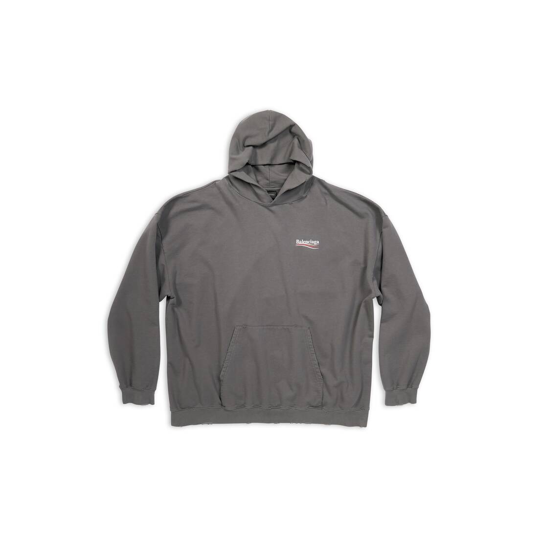 MEN'S POLITICAL CAMPAIGN HOODIE LARGE FIT IN GREY