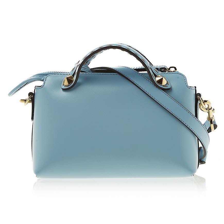 By The Way Mini Light blue leather small Boston bag