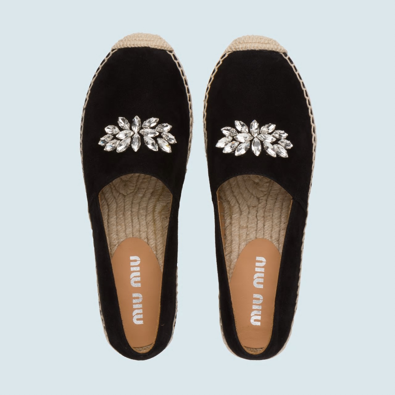 Women's Black Suede Espadrilles