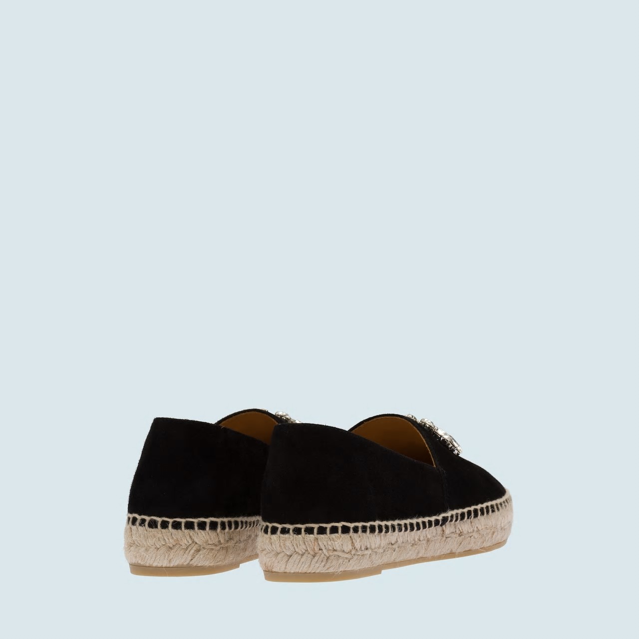 Women's Black Suede Espadrilles