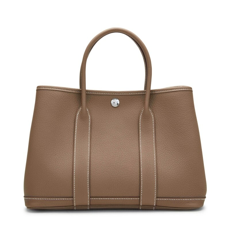Hermes Garden Party 30 Bag Negonda & Palladium Etoupe