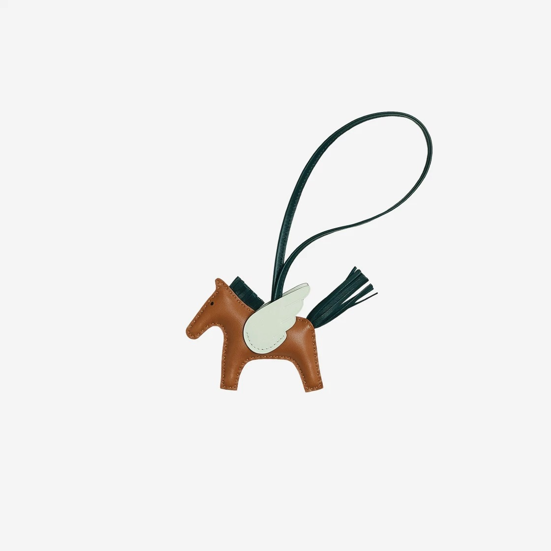 Hermes Rodeo Pegase PM Charm Milo Swift & Gold Vert Cypres Vert Fizz