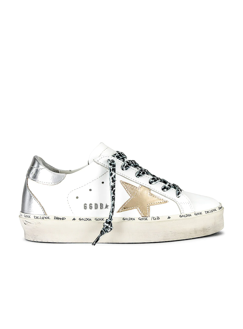 Golden Goose Wmns Hi Star 'White Gold Silver'