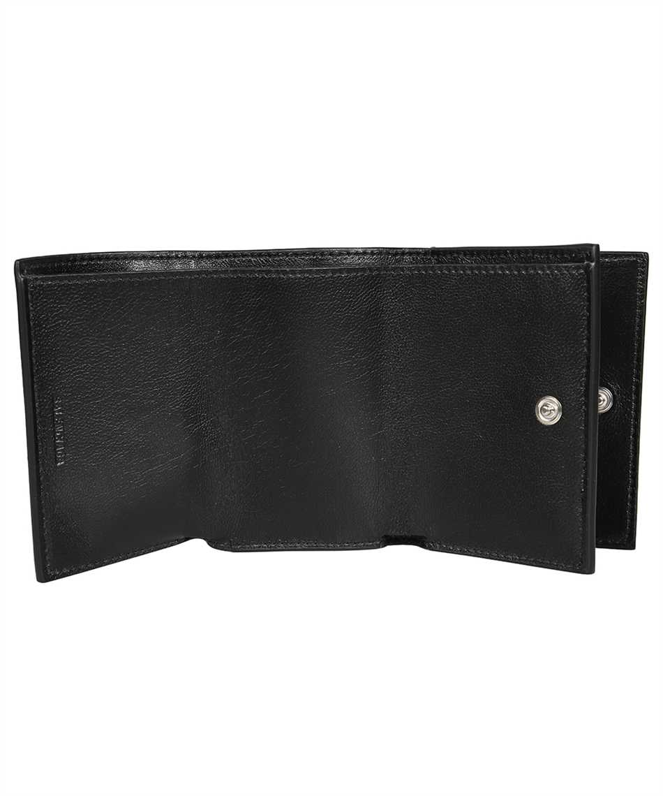 CASH MINI WALLET LOGO PERFORATED SMOOTH CALF 